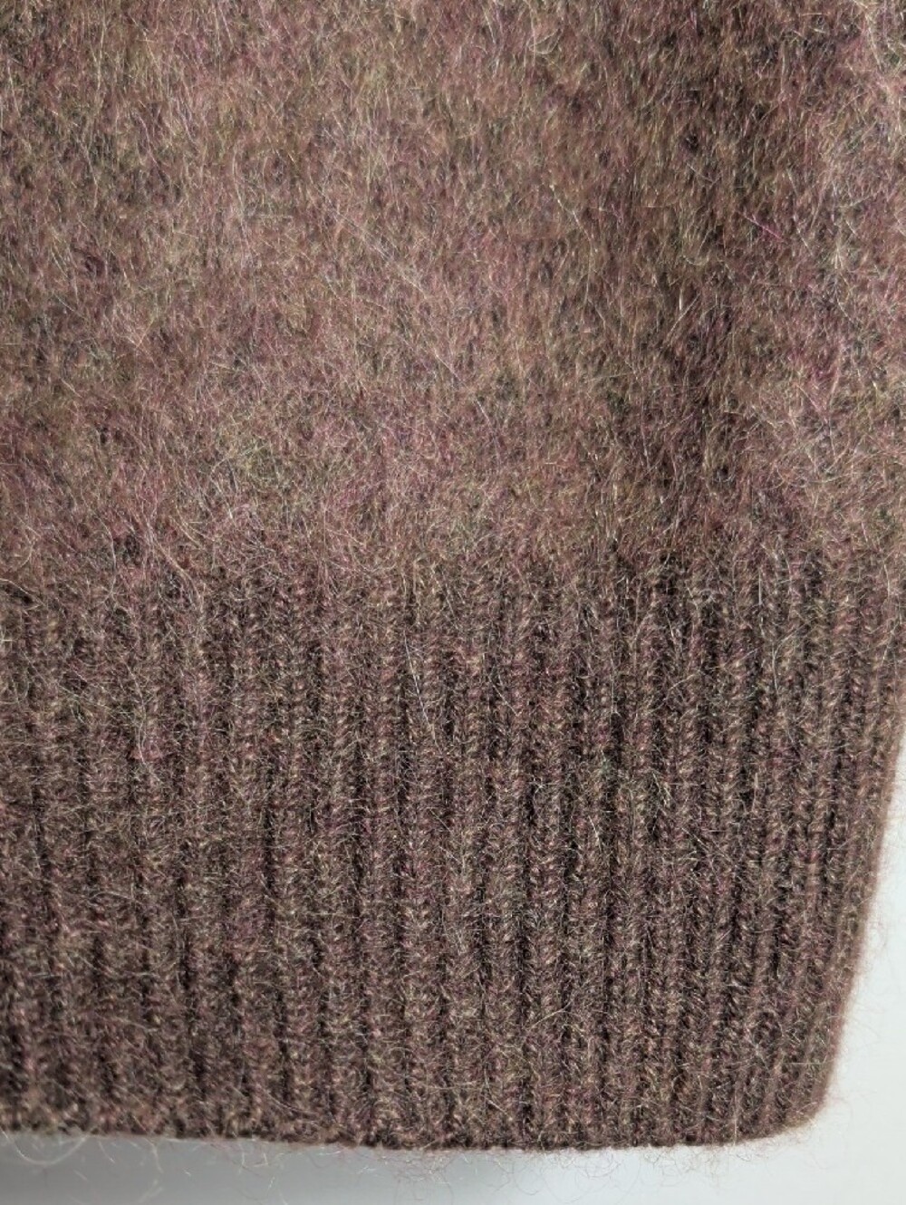 Kerisma Brown Mohair Sleeveless Turtleneck Sweater Vest Fuzzy OS Fall Autumn MED - Picture 12 of 16